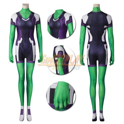 She-Hulk Spandex Cosplay Suit Jumpsuit Costumes