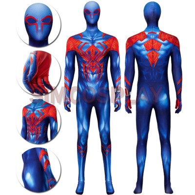 Spider-man 2099 Blue Spider Cosplay Suit Across the Spider-Verse Edition