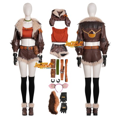 Squirrel Girl Doreen Green Leather Cosplay Costume Marvel Rivals Suit