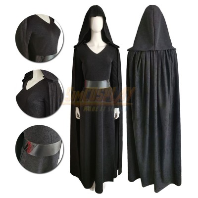 Star Wars 9 Dark Rey Cosplay Costume Full Black Suit