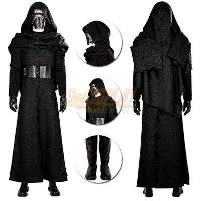 Star Wars The Force Awakens Kylo Ren Cosplay Costume With Helmet
