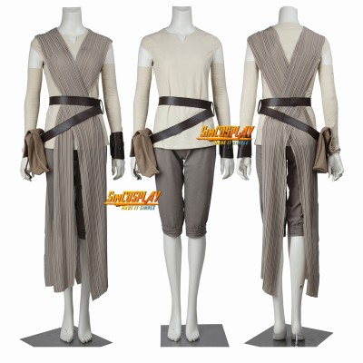 Star Wars The Force Awakens Rey Cosplay Costume
