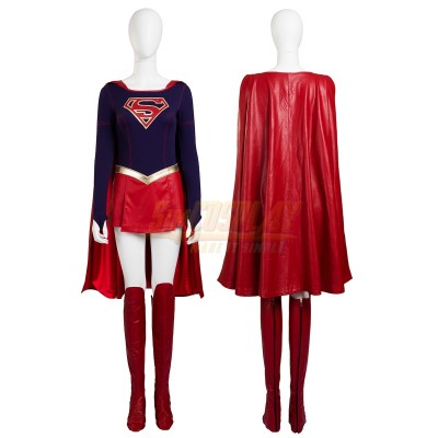 Kara Zor El Cosplay Costume Classic Leather Edition Top Level