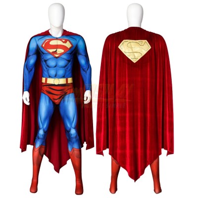 Superhero Cosplay Costume Retro Manga Muscle Texture Print Version