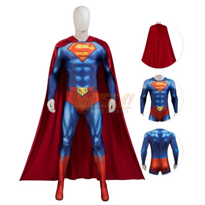 Clark Kent WarWorld Cosplay Costume Printed Suit