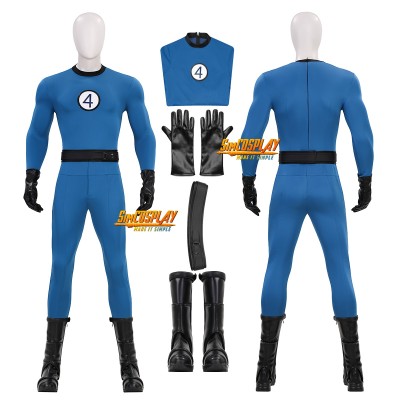 The Fantastic Four Mister Fantastic Classic Suit Black Logo Costume