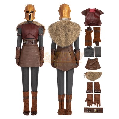 The Mandalorian S3 Armorer Cosplay Costume With Helmet V2