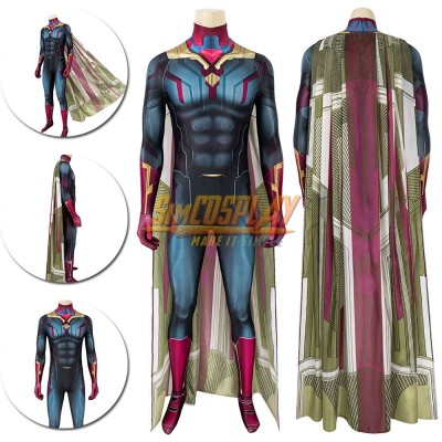Vision Costume The Wanda Vision Cosplay Suit 3D Printed Edition