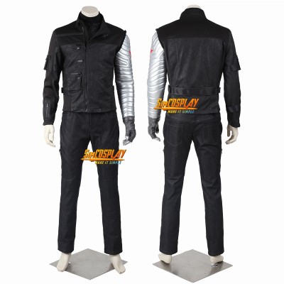 Winter Soldier Bucky Barnes Cosplay Costume Captain America 3 Edition