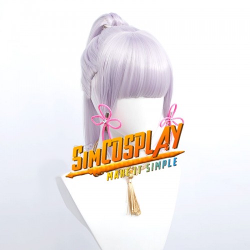 Genshin Impact Kamisato Ayaka Full Set Cosplay Wigs