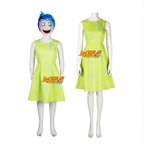 Girl's Inside Out 2 Joy Lemon Yellow Cosplay Skirt