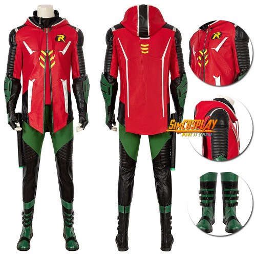 Dark Knights Of Gotham Robin Cosplay Costumes Top Level