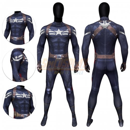 Captain America Stealth Suit The Winter Soldier Edition Cosplay Costume