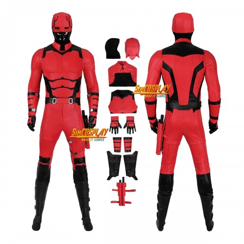 Ver.2 - Daredevil Cosplay Costume Matthew Murdock Born Again Top Level 