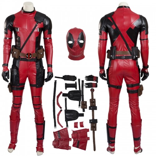 Deadpool 2 Wade Wilson Leather Jumpsuit Costume Sim1127dpr