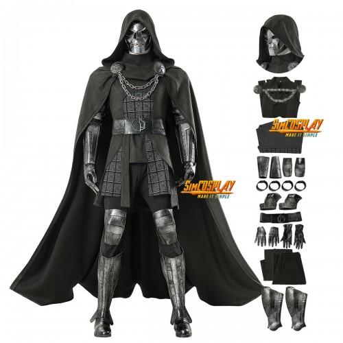 Doctor Doom Cosplay Costume Avengers 5 Doomsday Suit Top Level 