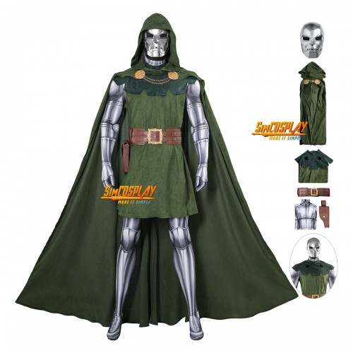 Doctor Doom Cosplay Costume Classic Dr. Doom Comic Look Suit