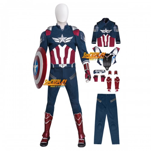 Falcon Sam Wilson Captain America Cosplay Costume Brave New World Edition