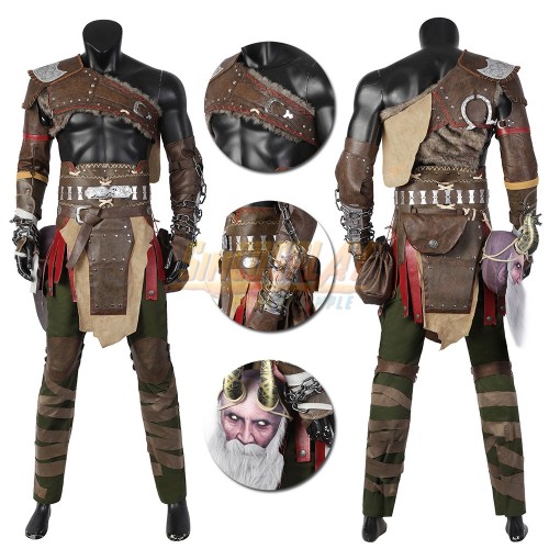 God of War Ragnarok Kratos Cosplay Costume Top Level