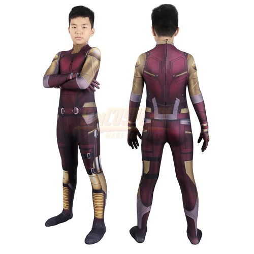 Kids Daredevil Cosplay Costume Printed Cosplay Suit