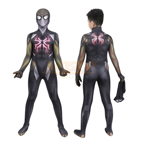 Kids Midnight Suns Spiderman Suit Cosplay Costume 