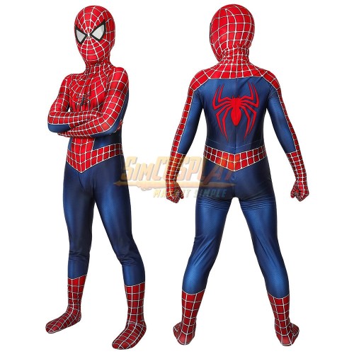 Kids Spider-man 2 Tobey Maguire Cosplay Suit Spiderman Cosplay Costume For Children