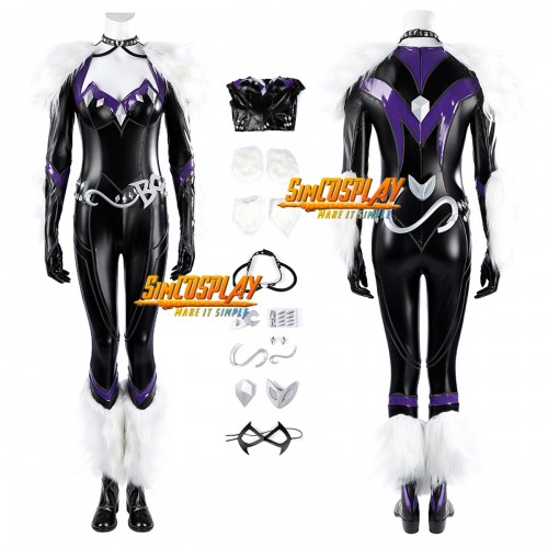 Marvel Rivals Black Cat Cosplay Costume Felicia Hardy Leather Suit