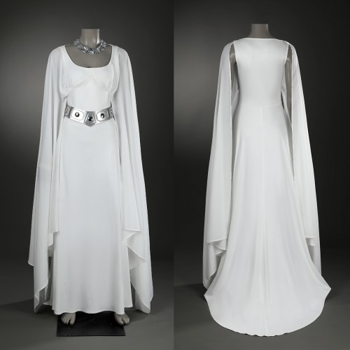 Princess Leia White Formal Dress Cosplay Costume A New Hope Cosplay Suit