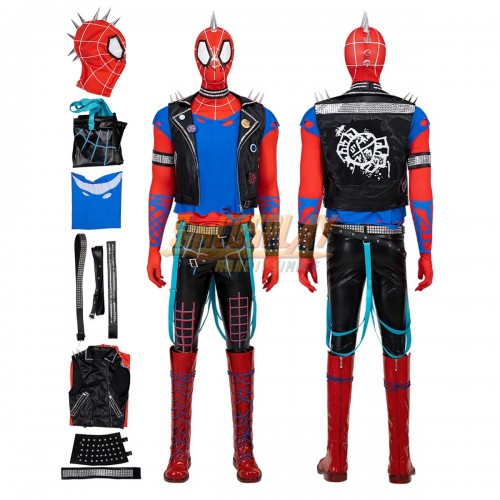 Punk Spiderman Cosplay Suit Comic Bright Color Edition