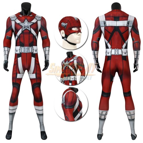 Red Guardian Cosplay Suit Black Widow 2020 Red Guardian Spandex Zentai