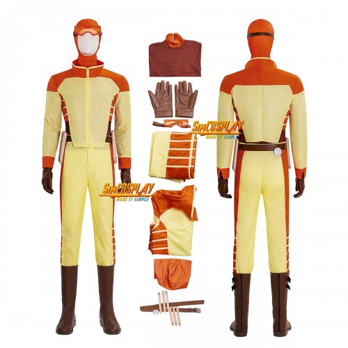 Rex Splode Invincible S3 Yellow Suit Cosplay Costumes