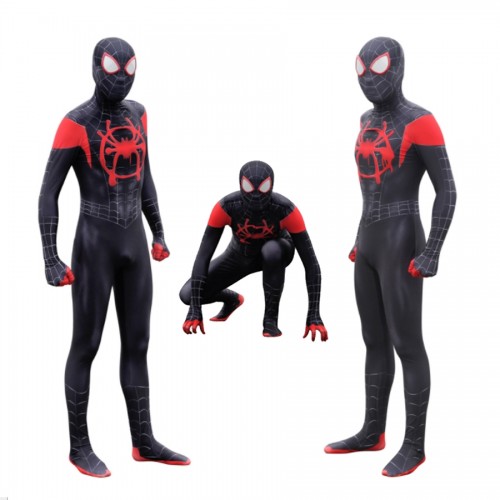 Spider-man into the spider-verse Miles Morales black suit
