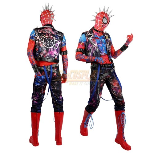 Spider-Punk Hobart Brown Cosplay Costume Across the Spider-Verse Edition