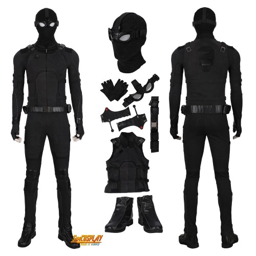 Spider Man Stealth Suit Far From Home Cosplay Costumes Top Level