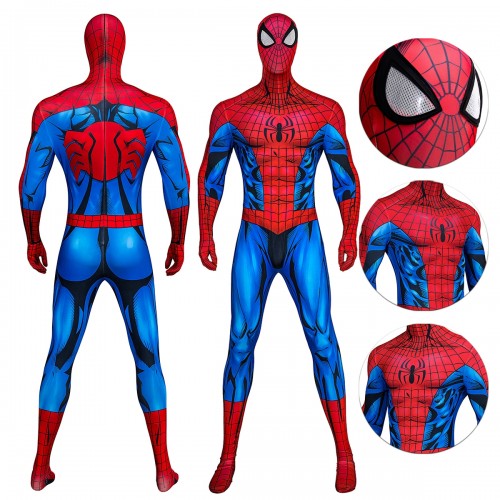 Spiderman Cosplay Costume Comic Book Look Printed Suit