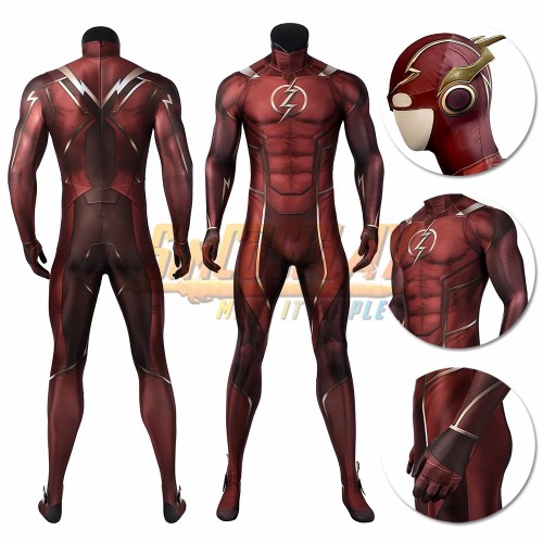 TF Injustice 2 Cosplay Costume Barry Allen Spandex Cosplay Suit