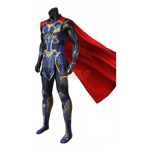 Thor Love And Thunder Cosplay Costume HD Printed Suit Sleeveless Version