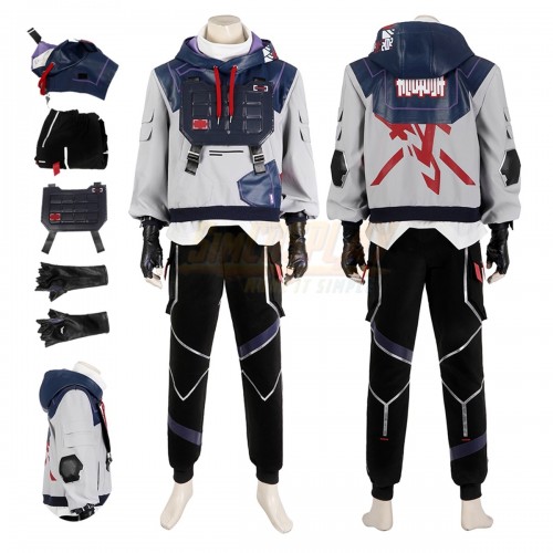 Valorant Iso Cosplay Costume Duelist Agent Iso Suit