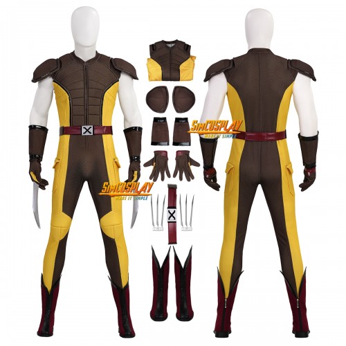 Complex - Wolverine Brown Suit X-men Classic Wolverine Cosplay Costume