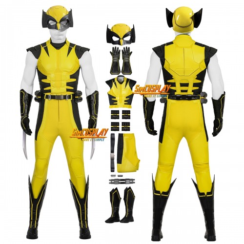 Wolverine Cosplay Suit Yellow Costume Game Edition