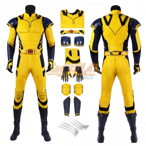 3D Muscular Design X-men Wolverine Cosplay Costume Logan Suit