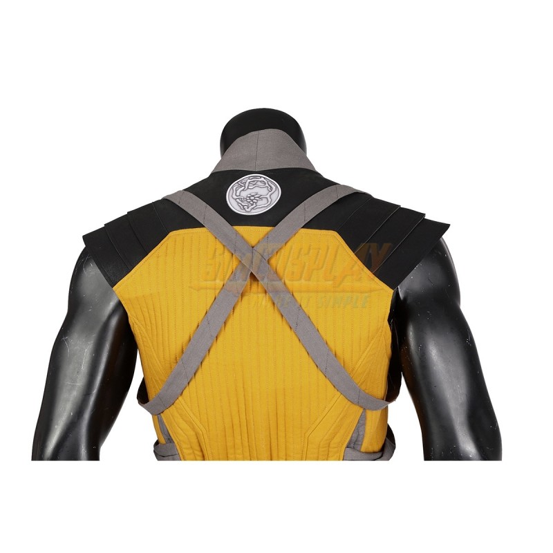 Buy Mortal Kombat Cosplay Costume, Scorpion Costume Yellow Vest