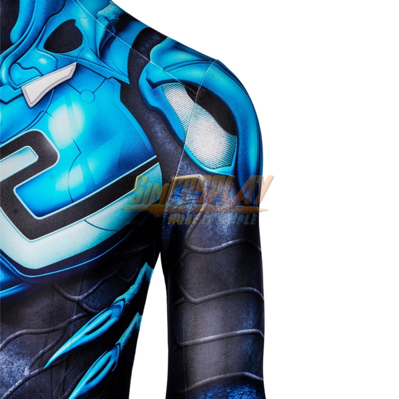 Blue Beetle 2023 Cosplay Costumes Printed Suit For Halloween