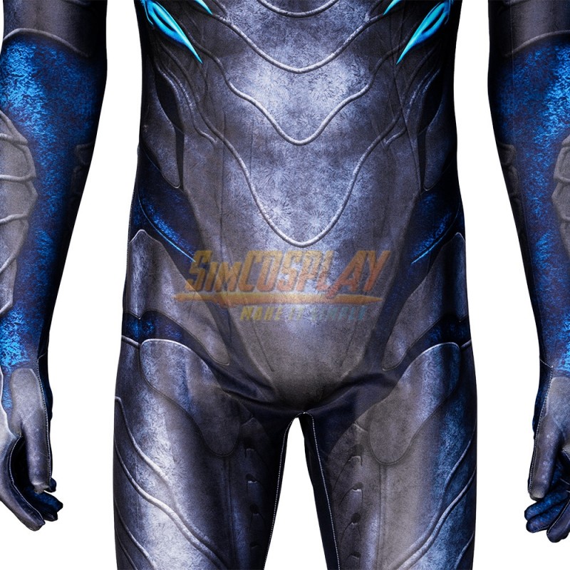 Blue Beetle Cosplay Costume Catwoman Jumpsuit Bodysuit Halloween Carnival  Party Costume