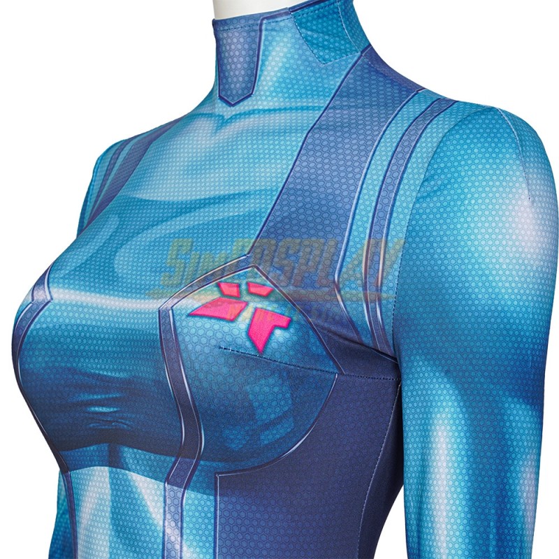 Metroid Samus Aran Cosplay Costume Metroid Cosplay Tight Bodysuit
