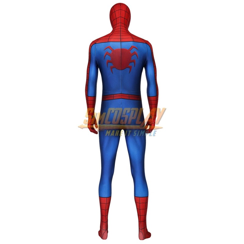 High-quality Spider man PS4 Game Spiderman Jumpsuit Cosplay Costume Halloween