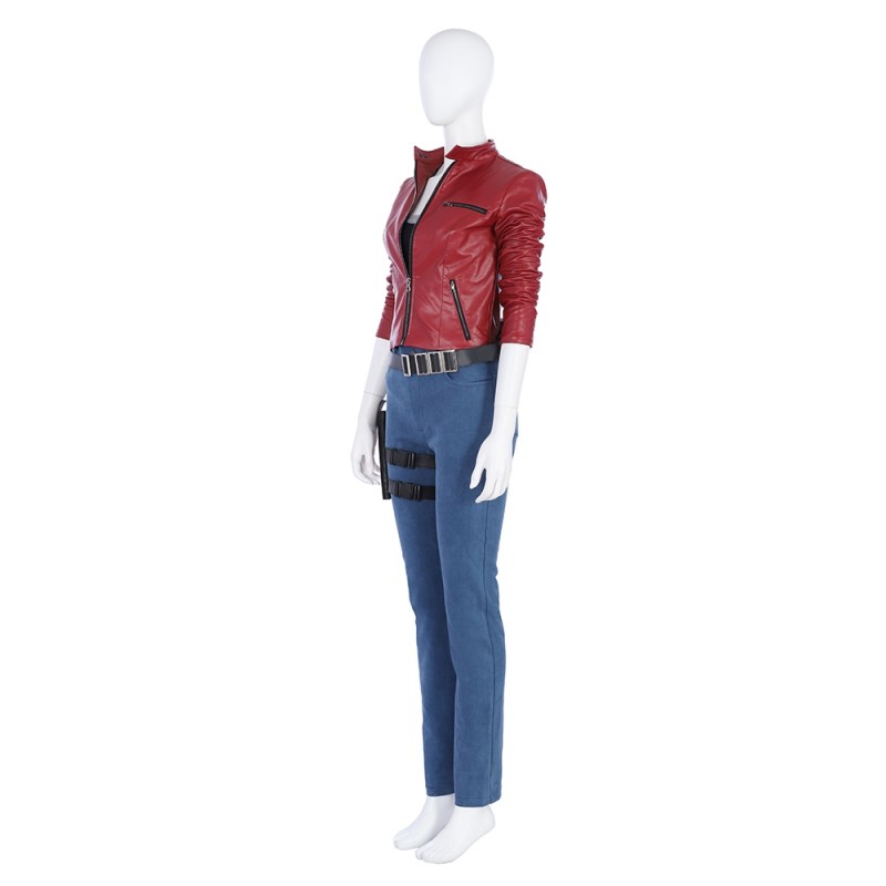 Video Game Resident Evil 2 Remake Claire Redfield Outfit Cosplay Costu