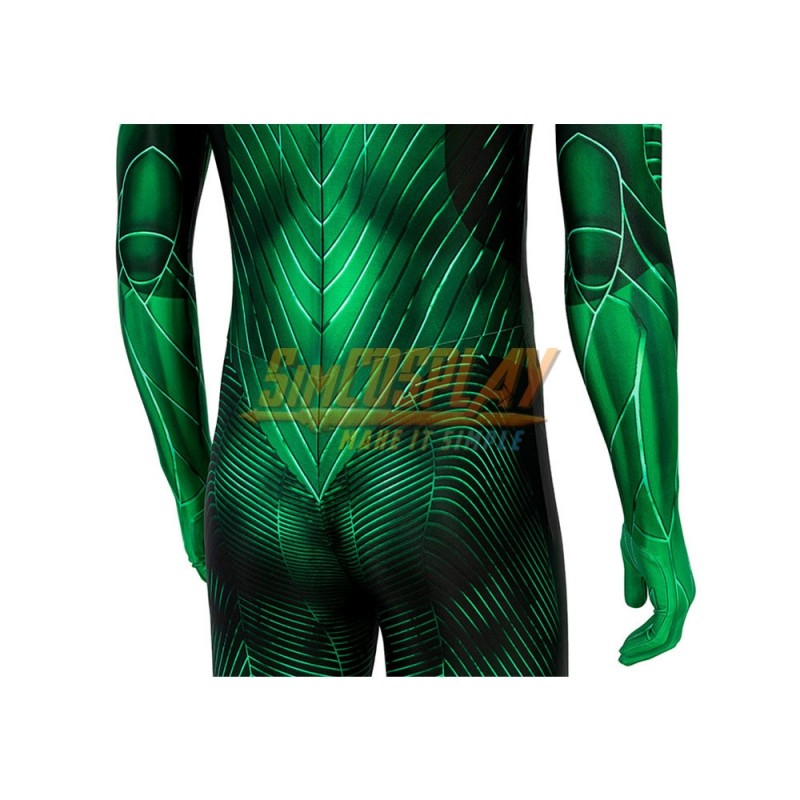 Green Lantern Bodysuit Cosplay Costume Printing Jumpsuit Spandex Halloween  Adult