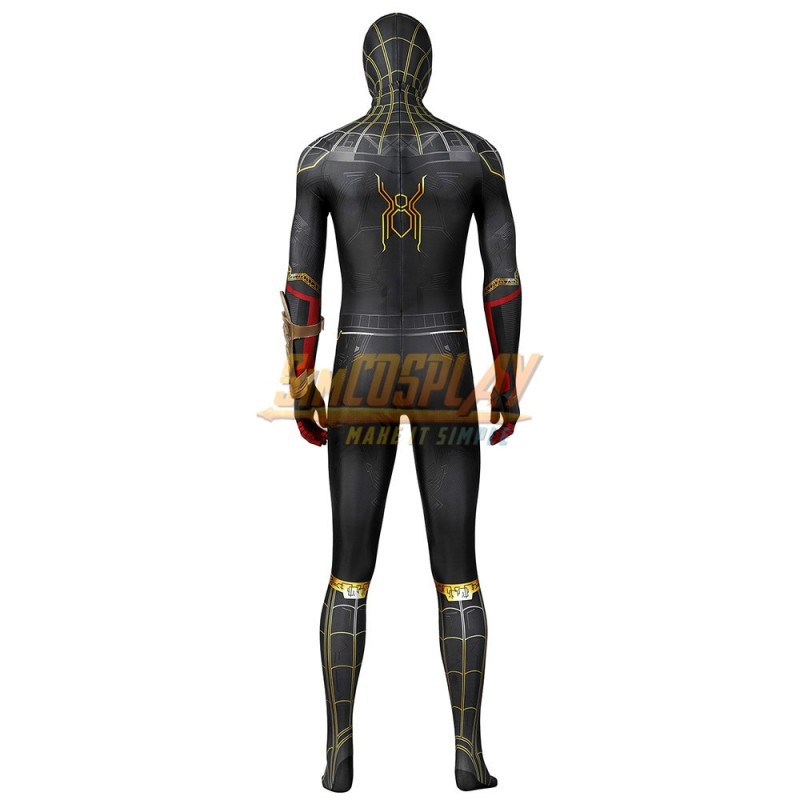 Spider man Spandex Suit Far From Home Black and Red Cosplay