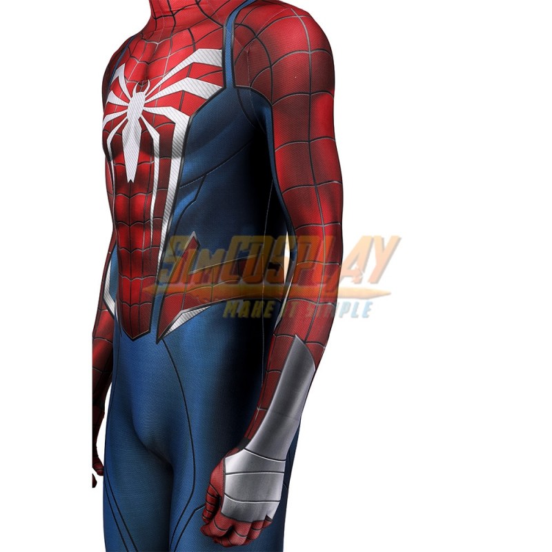Marvel 2018 Video Game PS4 Spider Man Peter Parker Spandex Jumpsuit Cosplay  Costume